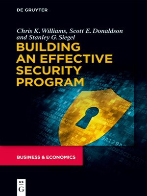 cover image of Building an Effective Security Program